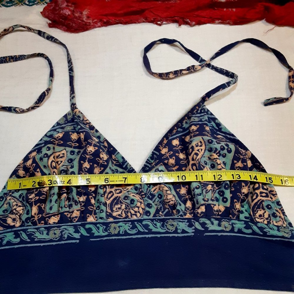 Gypsy Rose Festival Boho Hippie Halter Top - Picture 10 of 16